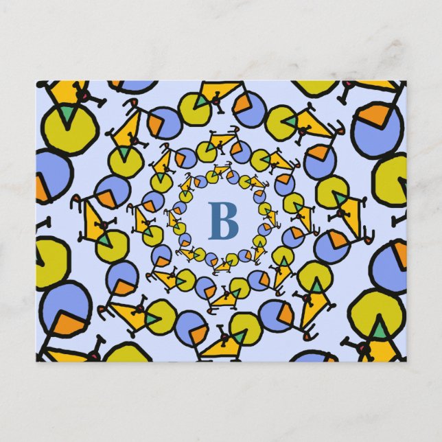 personalized write about bicycles postcard (Front)