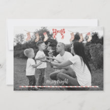 Personalized Xmas Card w/ socks