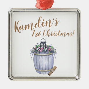 Personalized XMAS Ornament Summer Country Wedding