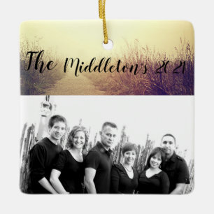 Personalized XMAS Ornament Sunrise Pathway Walkway