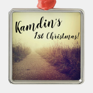 Personalized XMAS Ornament Sunrise Pathway Walkway