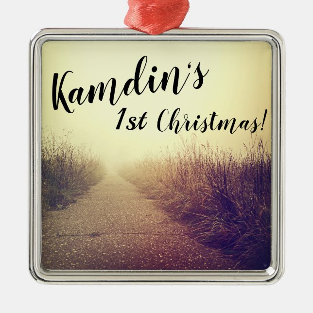 Personalized XMAS Ornament Sunrise Pathway Walkway (Front)