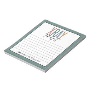 Personalized Xray Tech X-ray Technologist Notepad