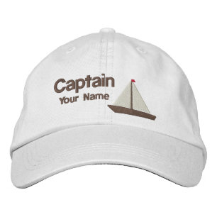 Personalized Yacht Captain Embroidered Hat