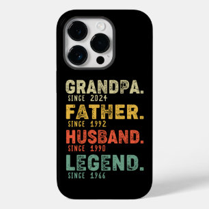 Personalized Year Grandpa Father Husband Legend Case-Mate iPhone 14 Pro Case