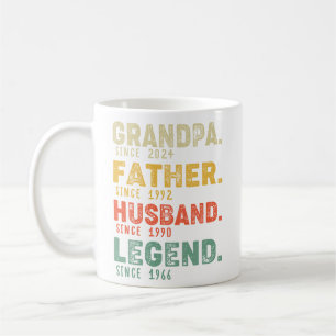Personalized Year Grandpa Father Husband Legend Coffee Mug