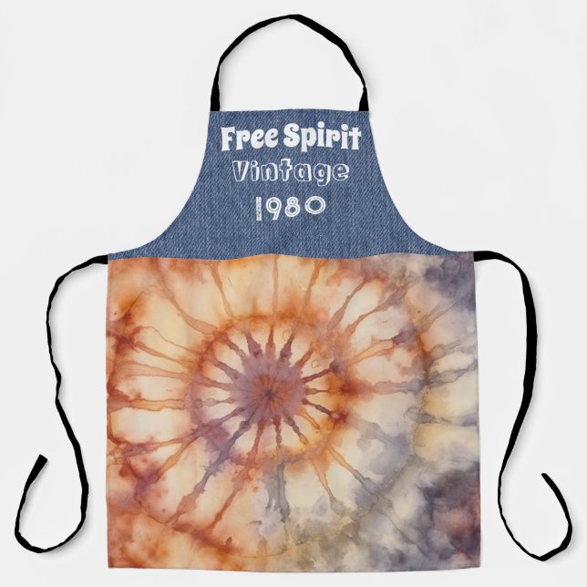 Personalized Year Hippie All-Over Print Apron (Front)