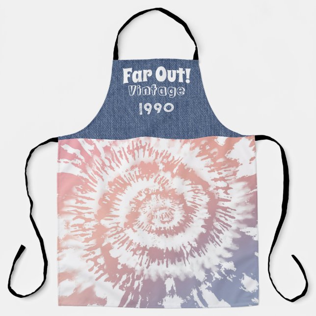 Personalized Year Retro 70's All-Over Print Apron (Front)