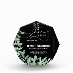 Personalized Years of Service Retirement Keepsake Acrylic Award