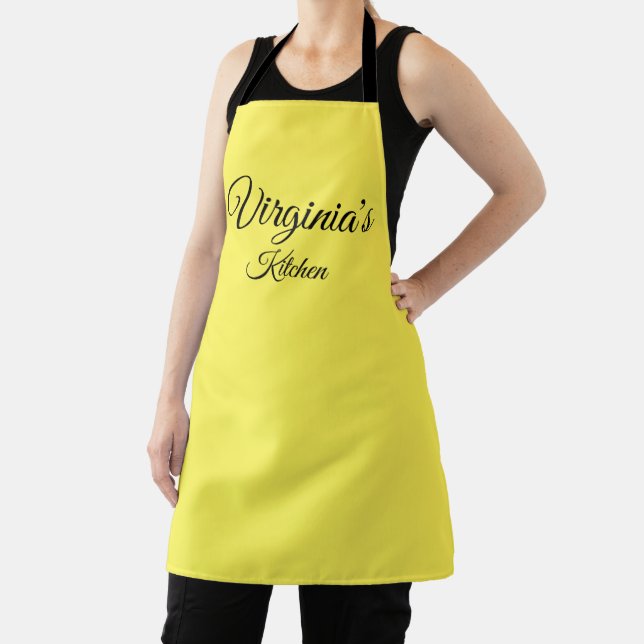 Personalized Yellow Apron (Insitu)