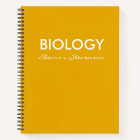 Personalized Yellow Biology Science Graph Paper