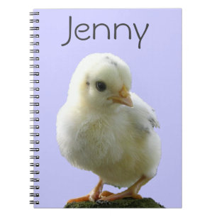 Personalized Yellow Chick Notebook
