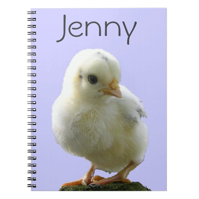 Personalized Yellow Chick Notebook (Front)