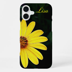 Personalized Yellow Flower Apple iPhone Case