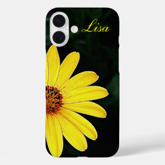 Personalized Yellow Flower Apple iPhone Case