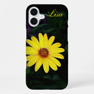 Personalized Yellow Flower Apple iPhone Case