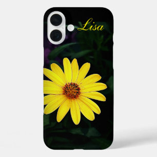 Personalized Yellow Flower Apple iPhone Case