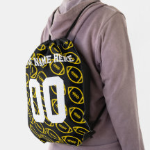 Personalized Yellow Football Sports