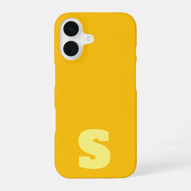 Personalized yellow iPhone / iPad case (Back)