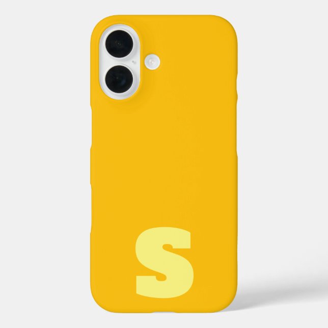 Personalized yellow iPhone / iPad case (Back)