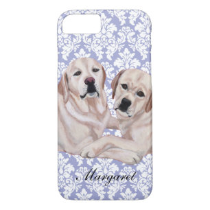 Personalized Yellow Labrador Duo iPhone 8/7 Case