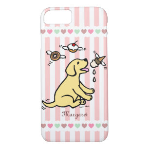 Personalized Yellow Labrador Ice Cream Dream iPhone 8/7 Case