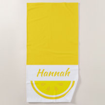 Personalized Yellow Lemon
