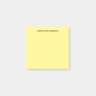 Personalized Yellow Post-it Notes