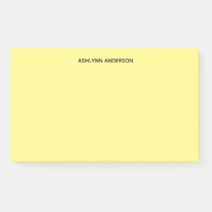Personalized Yellow Post-it Notes