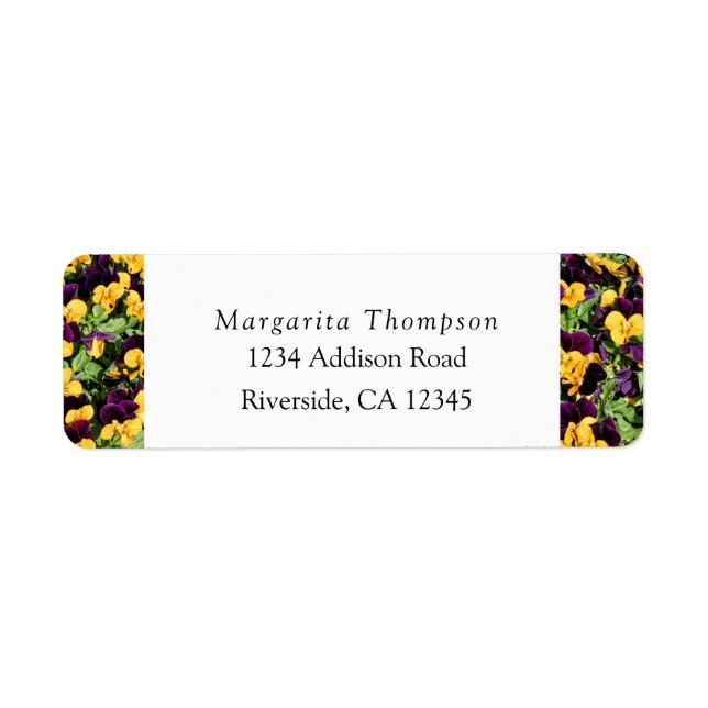 Personalized Yellow & Purple Florals (Front)