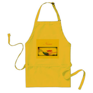 personalized yellow underwater mosaic mermaid standard apron