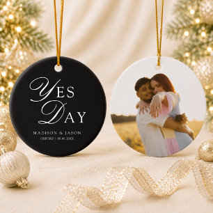 Personalized Yes Day Photo Christmas Ornament 