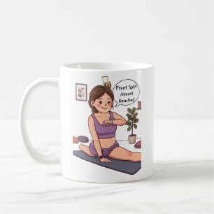 Personalized Yoga Custom Face & Motivational text Coffee Mug
