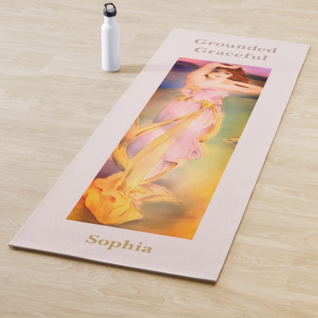 Personalized Yoga Mat | Grounded Graceful Goddess  (In Situ)