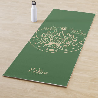 Personalized Yoga Mat Meditation Gift Purple