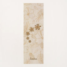 Personalized Yoga Mat Meditation Hawaii Sea Turtle