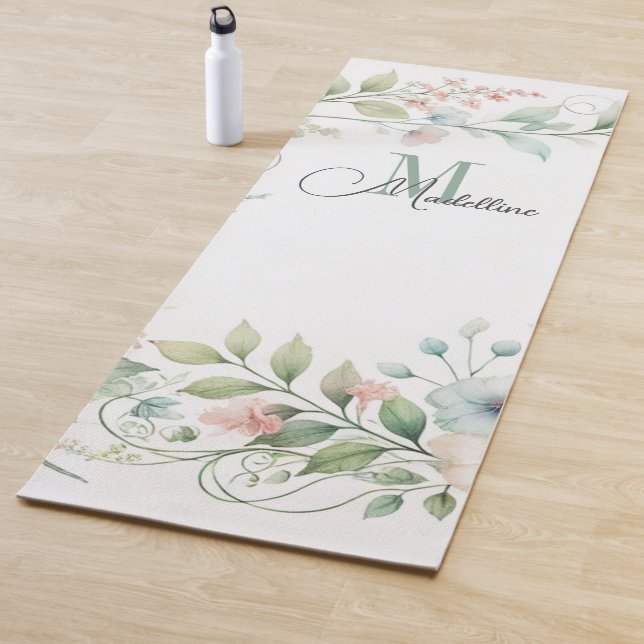 Personalized Yoga Mat with Wild Small Flowers (In Situ)