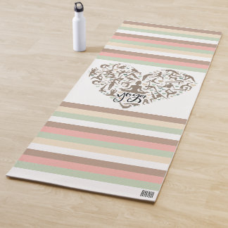 Personalized Yoga Matte with heart & name Yoga Mat