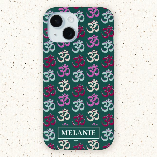 Personalized Yoga Oom Symbol Pattern Case-Mate iPhone Case (Creator Uploaded)