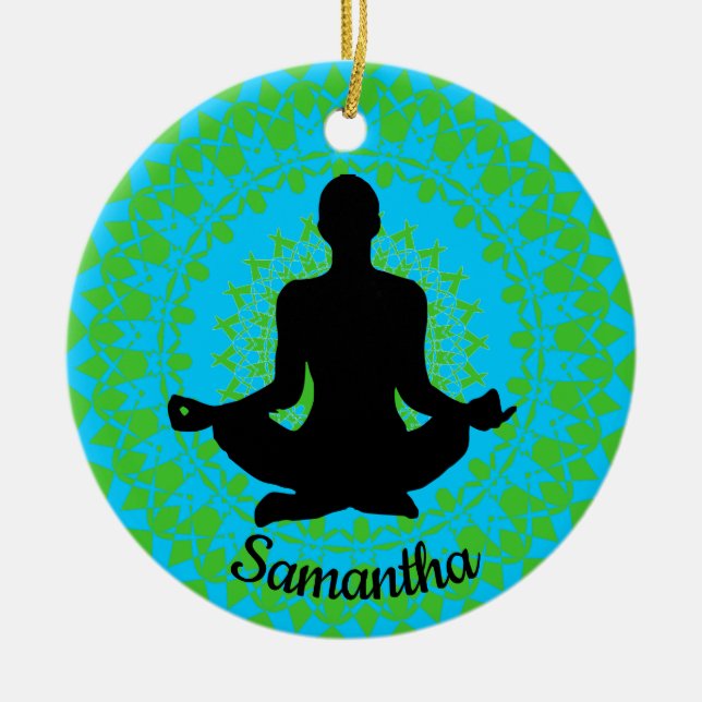 Personalized Yoga Ornament (Front)