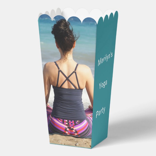 Personalized Yoga Party Favor Box (Front)