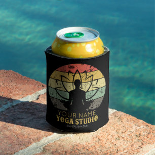 Personalized Yoga Studio Fitness Instructor Guru Can Cooler