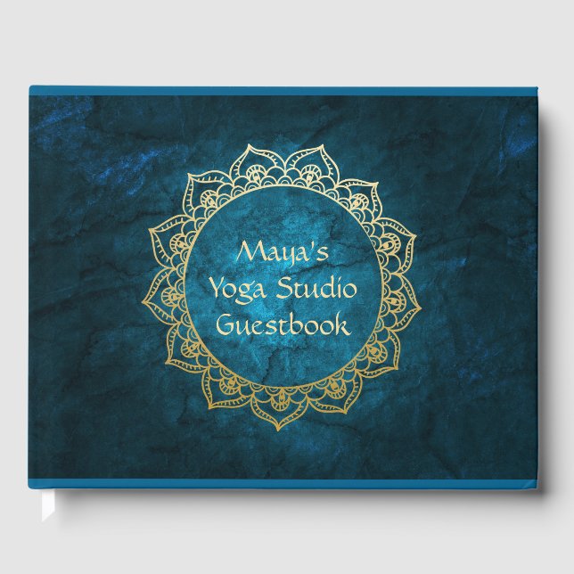 Personalized Yoga Studio Guestbook (Front)