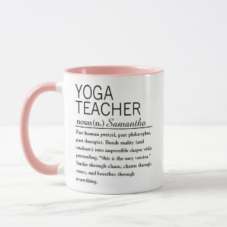 Personalized Yoga Teacher Definition Mug