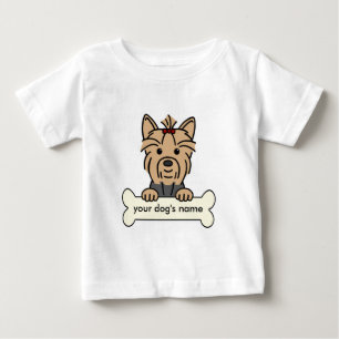 Personalized Yorkie Baby T-Shirt
