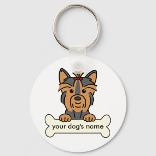 Personalized Yorkie Keychain
