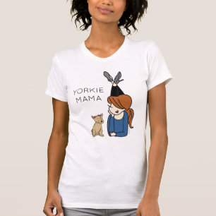 Personalized Yorkie Mama  T-Shirt