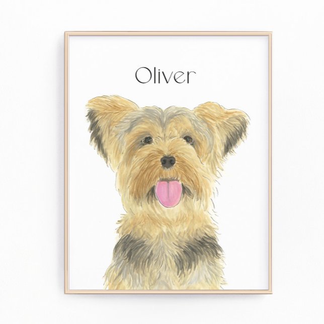 Personalized Yorkie Yorkshire Terrier Art Photo Print (Creator Uploaded)