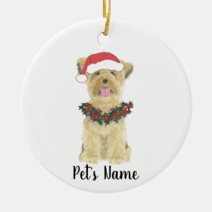 Personalized Yorkshire Terrier Ceramic Ornament