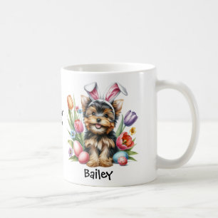 Personalized Yorkshire Terrier/Yorkie Easter Bunny Coffee Mug
